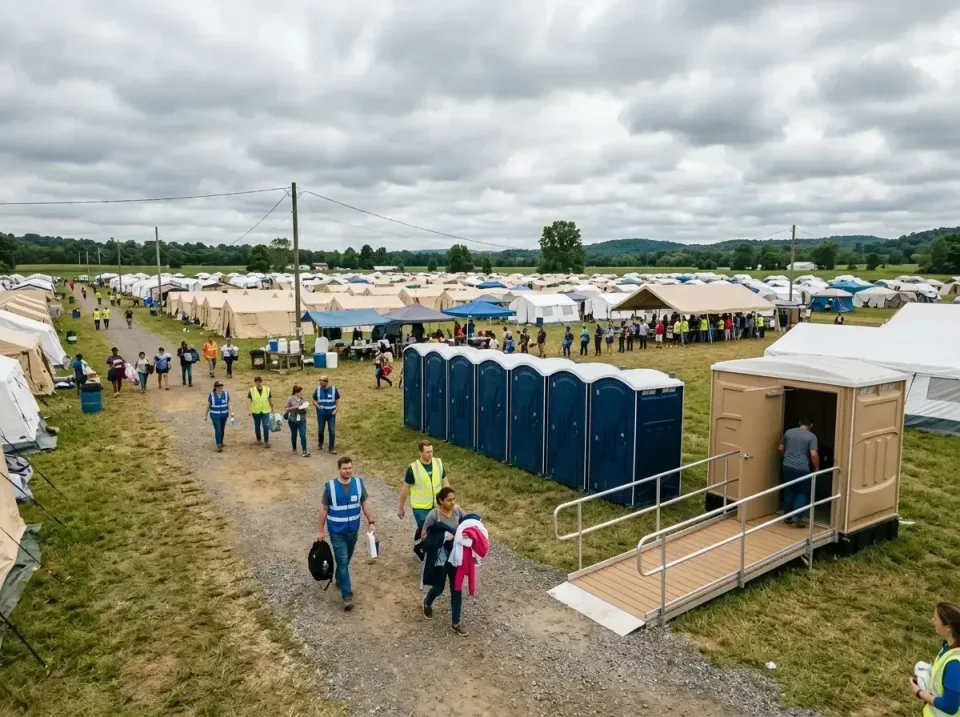 disaster-relief-camp-restrooms-010 — frequently asked questions, Dumpster & Portable Bathrooms Rental in Genoa City, WI